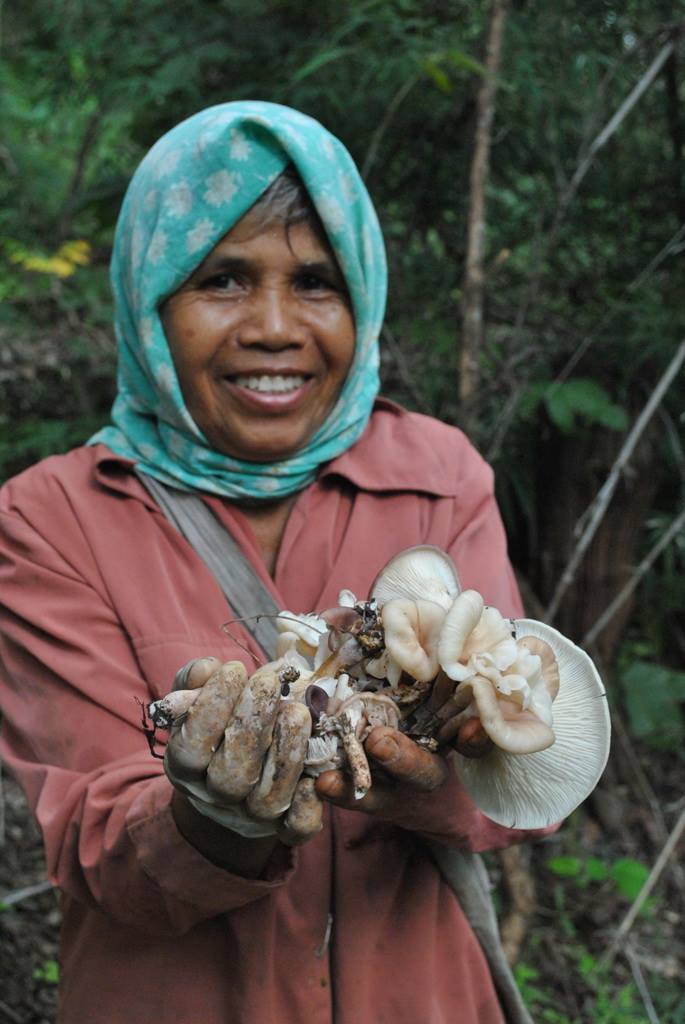 mushroom woman